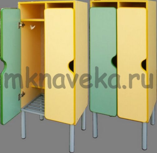 Шкаф для одежды детский 2-секционный (металлокаркас)
