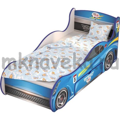 Кровать «Машина» с выдвижным ящиком (сп. место 180х80) (с рисунком