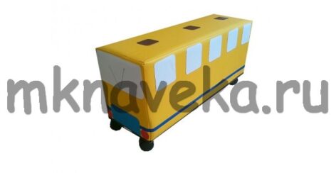 Мягкий модуль Машина на колесах «Автобус»