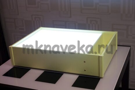 Большой световой планшет с отсеком для песка белая подсветка